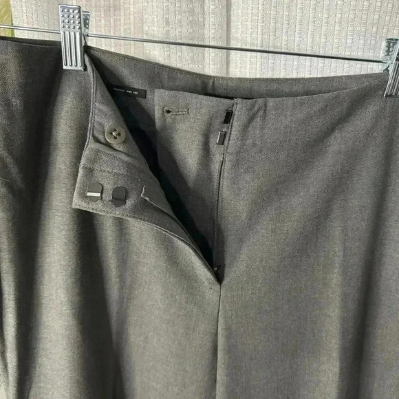 NEW Talbots Women’s 12P Wool Blend Dark Gray Heritage Wide Leg Pants Trousers - Picture 4 of 13